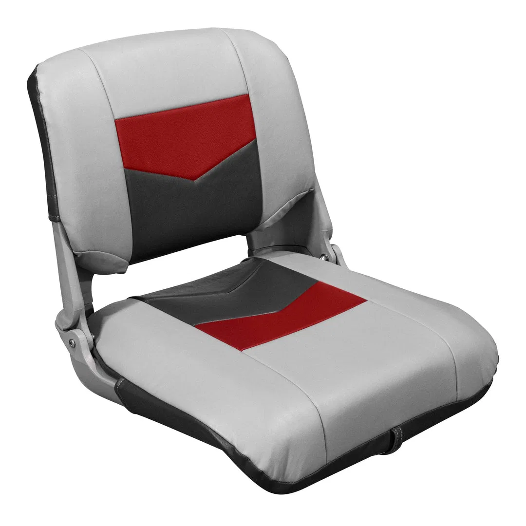 3309-1881 – WISE SEATING Boat Seat, Fishing Seat Fold Down Clam Shell Seat Non-Adjustable Foldable 18 Inch Height x 1...